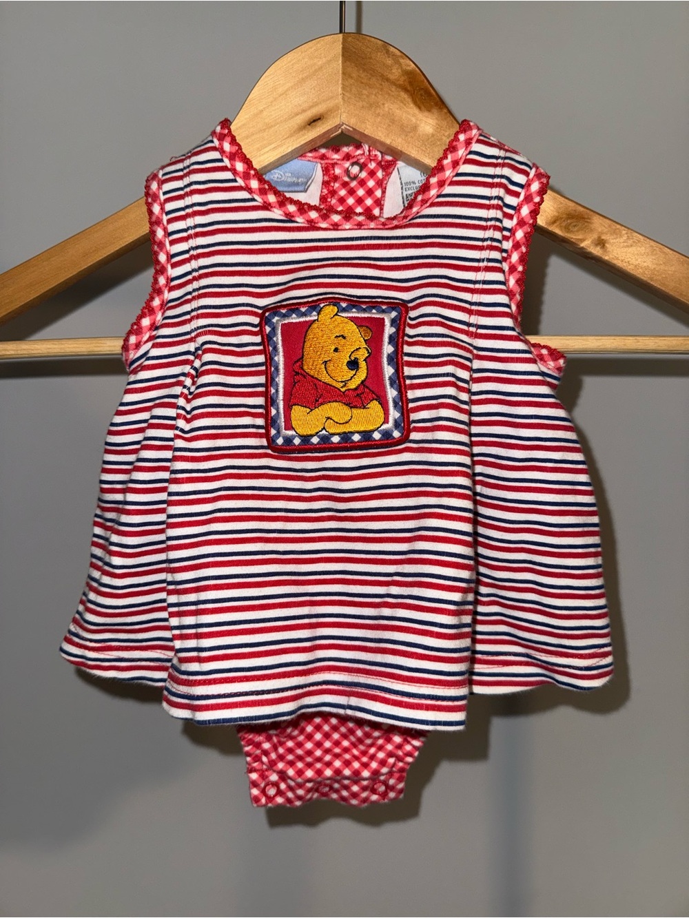 Vintage 90s Disney Winnie the Pooh Baby Romper